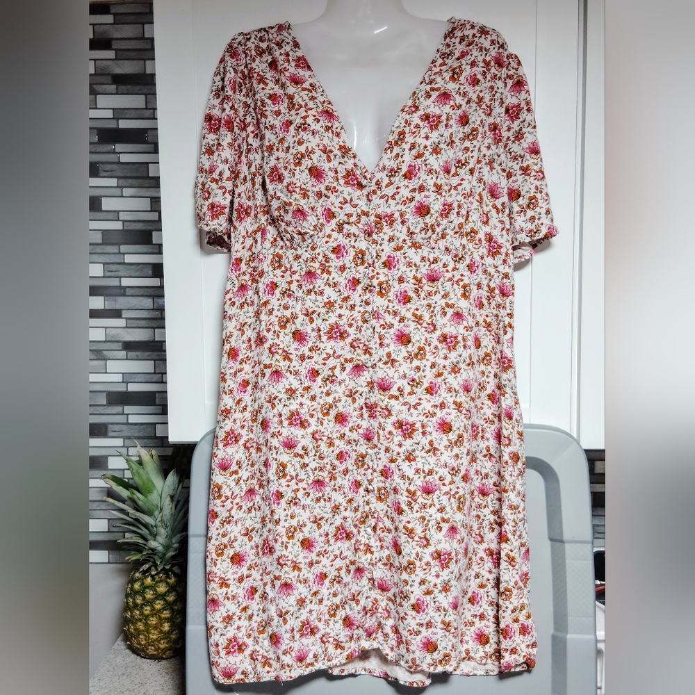 Old Navy Floral Print Dress Sz-L